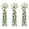 Artificial Flower Garlands 3 Pcs | Elegant White Décor