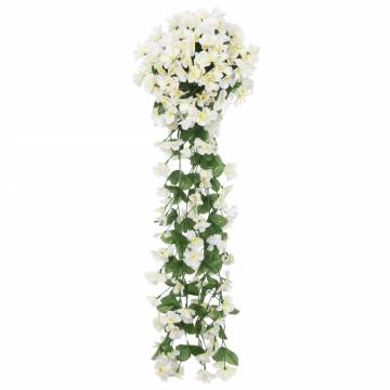 Artificial Flower Garlands 3 Pcs | Elegant White Décor