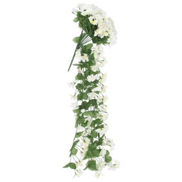 Artificial Flower Garlands 3 Pcs | Elegant White Décor