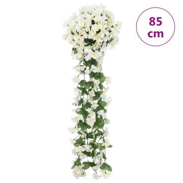 Artificial Flower Garlands 3 Pcs | Elegant White Décor