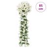 Artificial Flower Garlands 3 Pcs | Elegant White Décor