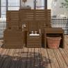 4 Piece Garden Box Set - Honey Brown Solid Pine Storage