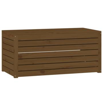 4 Piece Garden Box Set - Honey Brown Solid Pine Storage