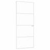 Interior Door White 83x201.5 cm with Glass & Aluminium Slim