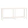 Work Bench White 180x50x80 cm Solid Pine - Hipomarket