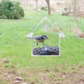 Esschert Design Acrylic Window Feeder House - 15x10x15.3 cm