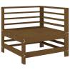 6 Piece Garden Lounge Set - Honey Brown Solid Wood Pine