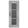 Stylish Highboard Concrete Grey - 34.5x34x180 cm