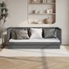 Day Bed Grey 90x200 cm Solid Wood Pine Colour grey Size 90 x 200 cm 