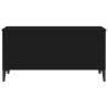 Stylish Black Coffee Table - 90x44.5x45 cm Engineered Wood