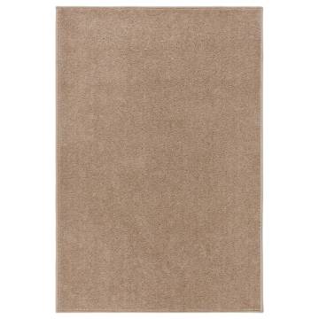 Elegant Short Pile Brown Rug 200x290 cm - Hipomarket