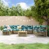 8 Piece Garden Lounge Set in Impregnated Pine Wood