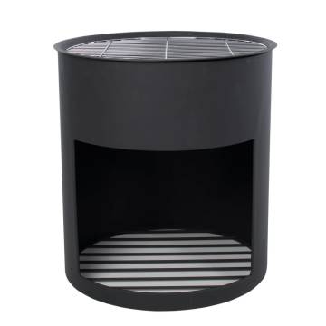 RedFire Milshire Black Steel Fire Barrel - Stylish Outdoor Warmth