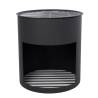 RedFire Milshire Black Steel Fire Barrel - Stylish Outdoor Warmth