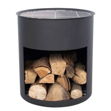 RedFire Milshire Black Steel Fire Barrel - Stylish Outdoor Warmth