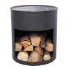 RedFire Milshire Black Steel Fire Barrel - Stylish Outdoor Warmth