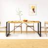 Dining Table Solid Rough Mango Wood 180 cm Colour brown Quantity in Package 1 Length 180 cm 