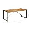 Stylish 180 cm Dining Table - Solid Rough Mango Wood