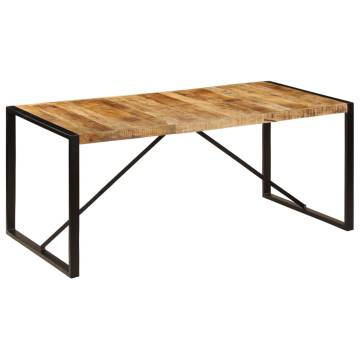 Stylish 180 cm Dining Table - Solid Rough Mango Wood