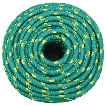 Durable Green Boat Rope 14mm - 250m Polypropylene