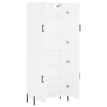 Stylish Highboard White 69.5x34x180 cm | Hipomarket