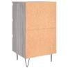 Elegant Grey Sonoma Bedside Cabinet - 40x35x69 cm