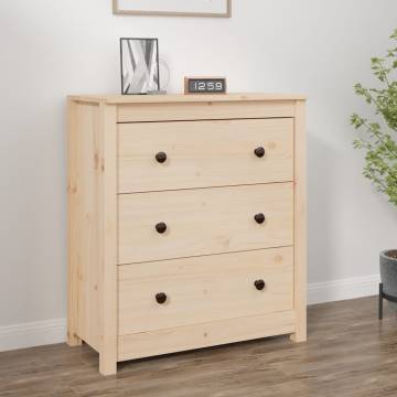 Solid Wood Pine Sideboard - 70x35x80 cm | Hipomarket