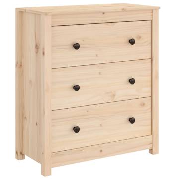 Solid Wood Pine Sideboard - 70x35x80 cm | Hipomarket