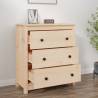 Solid Wood Pine Sideboard - 70x35x80 cm | Hipomarket