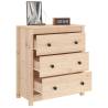 Solid Wood Pine Sideboard - 70x35x80 cm | Hipomarket