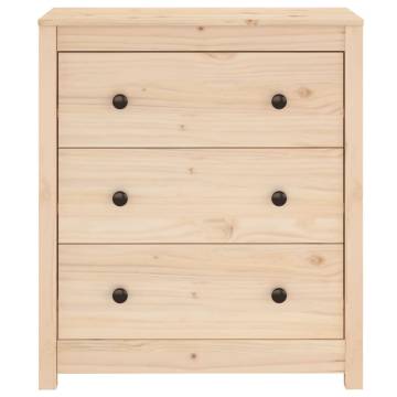 Solid Wood Pine Sideboard - 70x35x80 cm | Hipomarket