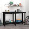 Work Bench Black 140x50x80 cm Solid Wood Pine Colour black Size 140 x 50 x 80 cm Quantity in Package 1 