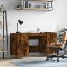 Desk Smoked Oak 140x50x75 cm Engineered Wood Colour smoked oak 