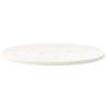 Table Top White 60x30x2.5 cm Solid Wood Pine Oval | Hipomarket