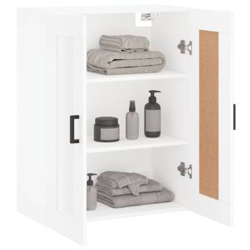 Wall Mounted Cabinet White 69.5x34x90 cm – Elegant Storage