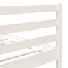 White Solid Wood Bed Frame 120x190 cm | Hipomarket UK