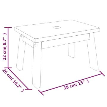 Step Stool 38x26x22 cm | Solid Wood Acacia - HipoMarket