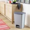 Curver Pedal Bin Essentials 40L - Light Grey Garbage Bin