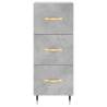 Stylish Highboard in Concrete Grey | 34.5x34x180 cm