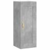 Stylish Highboard in Concrete Grey | 34.5x34x180 cm