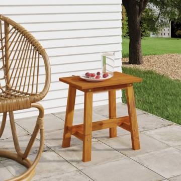 Rectangular Acacia Wood Stool - Rustic Charm for Your Home