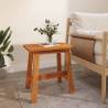 Rectangular Acacia Wood Stool - Rustic Charm for Your Home