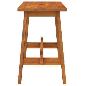 Rectangular Acacia Wood Stool - Rustic Charm for Your Home