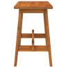 Rectangular Acacia Wood Stool - Rustic Charm for Your Home