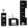 3 Piece Black Bathroom Furniture Set - Durable & Stylish