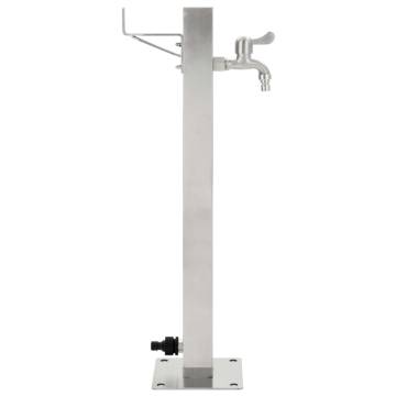 Stainless Steel Square Garden Water Column - 65 cm | HipoMarket