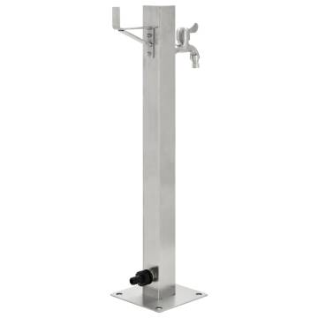 Stainless Steel Square Garden Water Column - 65 cm | HipoMarket