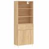 Stylish Highboard Sonoma Oak | Durable Engineered Wood Storage