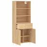 Stylish Highboard Sonoma Oak | Durable Engineered Wood Storage