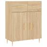 Stylish Highboard Sonoma Oak | Durable Engineered Wood Storage